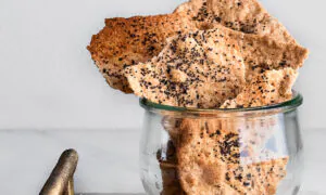 Seeded Yogurt and Spelt Crackers