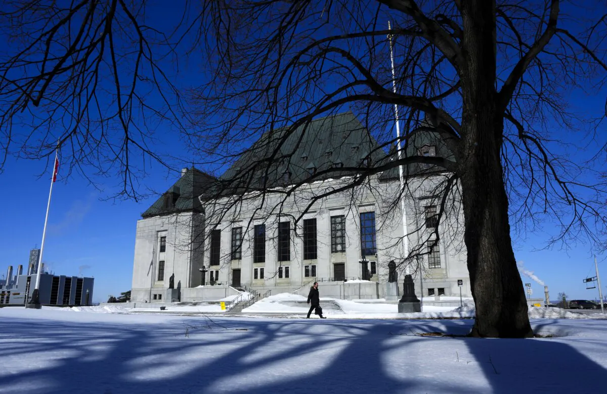 The Supreme Court of Canada in Ottawa on March 3, 2023. (The Canadian Press/Sean Kilpatrick)