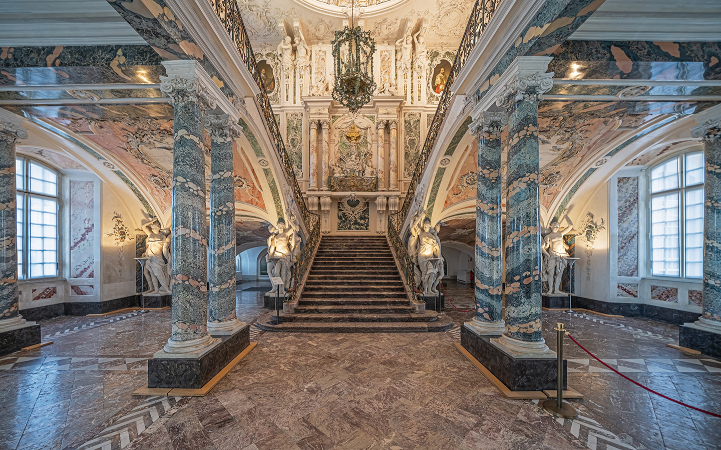 Grand staircase Augustburg palace