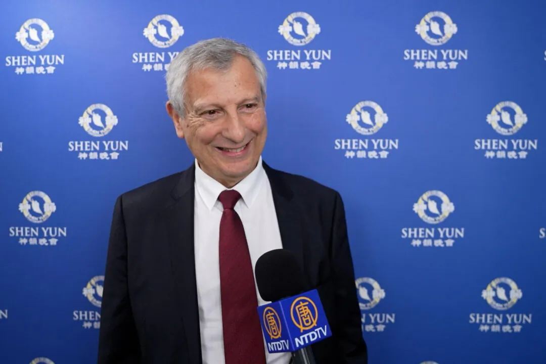 Vincent Josnin enjoyed Shen Yun at the Cité des Congrès in Nantes, France, on Feb. 18, 2025. (NTD)