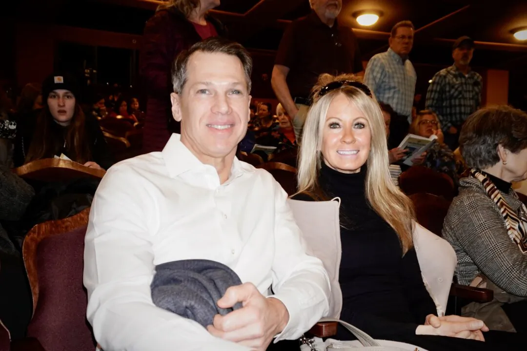 Matthew Chapleau and Donna Schoessow attended Shen Yun Performing Arts at the Miller High Life Theatre in Milwaukee, Wis., on Feb. 22, 2025. (Nancy Ma/Epoch Times)