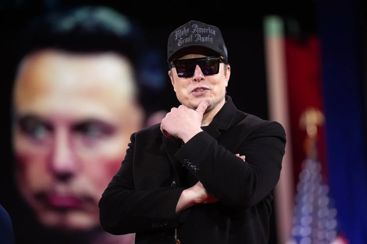 Tesla and SpaceX CEO Elon Musk speaks at the Conservative Political Action Conference at the Gaylord National Resort Hotel and Convention Center in Oxon Hill, Md., on Feb. 20, 2025. (Andrew Harnik/Getty Images)