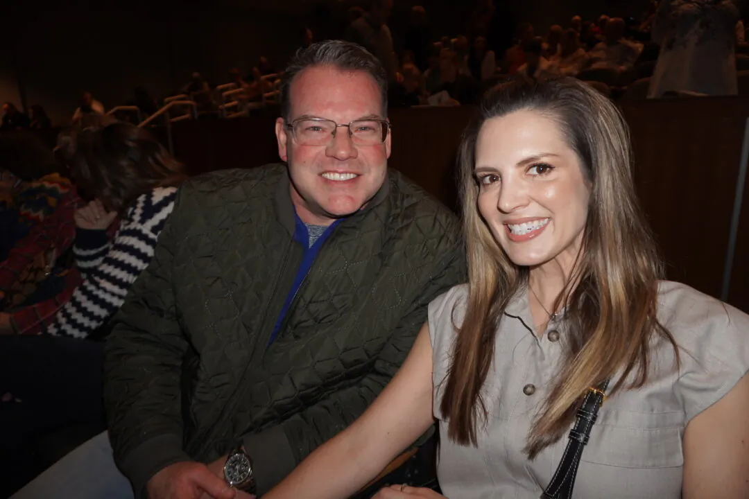 Eric Thompson and Jill Farrand enjoyed Shen Yun's evening performance at the OCCC Visual and Performing Arts Center Theater on Feb. 22, 2025. (Sonia Wu/The Epoch Times)