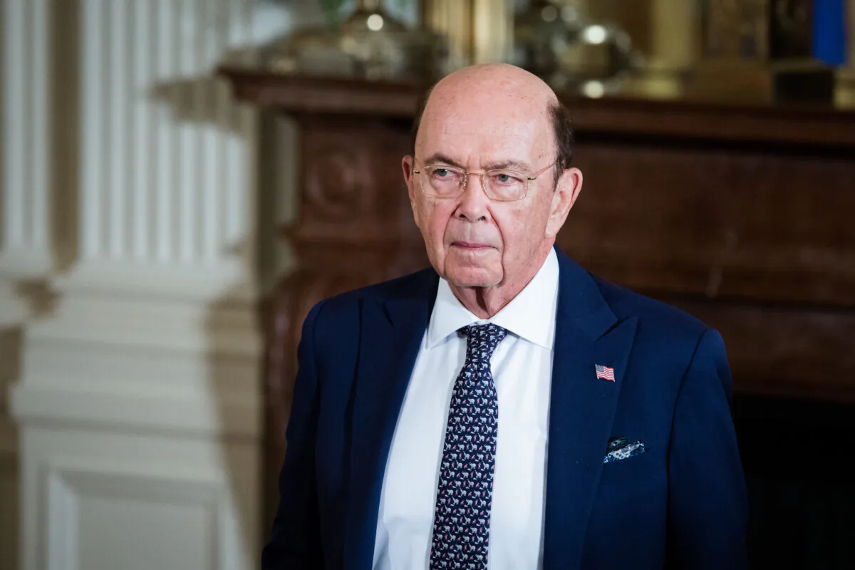 Secretary of Commerce Wilbur Ross at the White House on March 6, 2018. (Samira Bouaou/The Epoch Times)