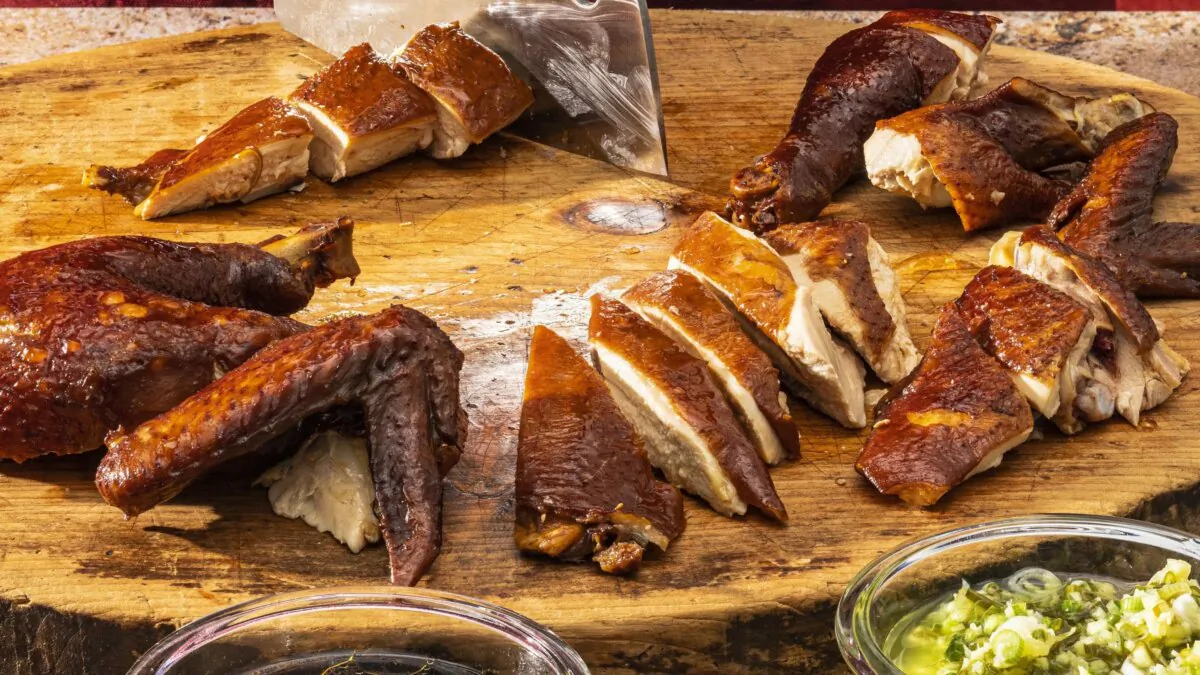Why not poach the chicken in a sweet soy marinade? (Kevin White/TCA)
