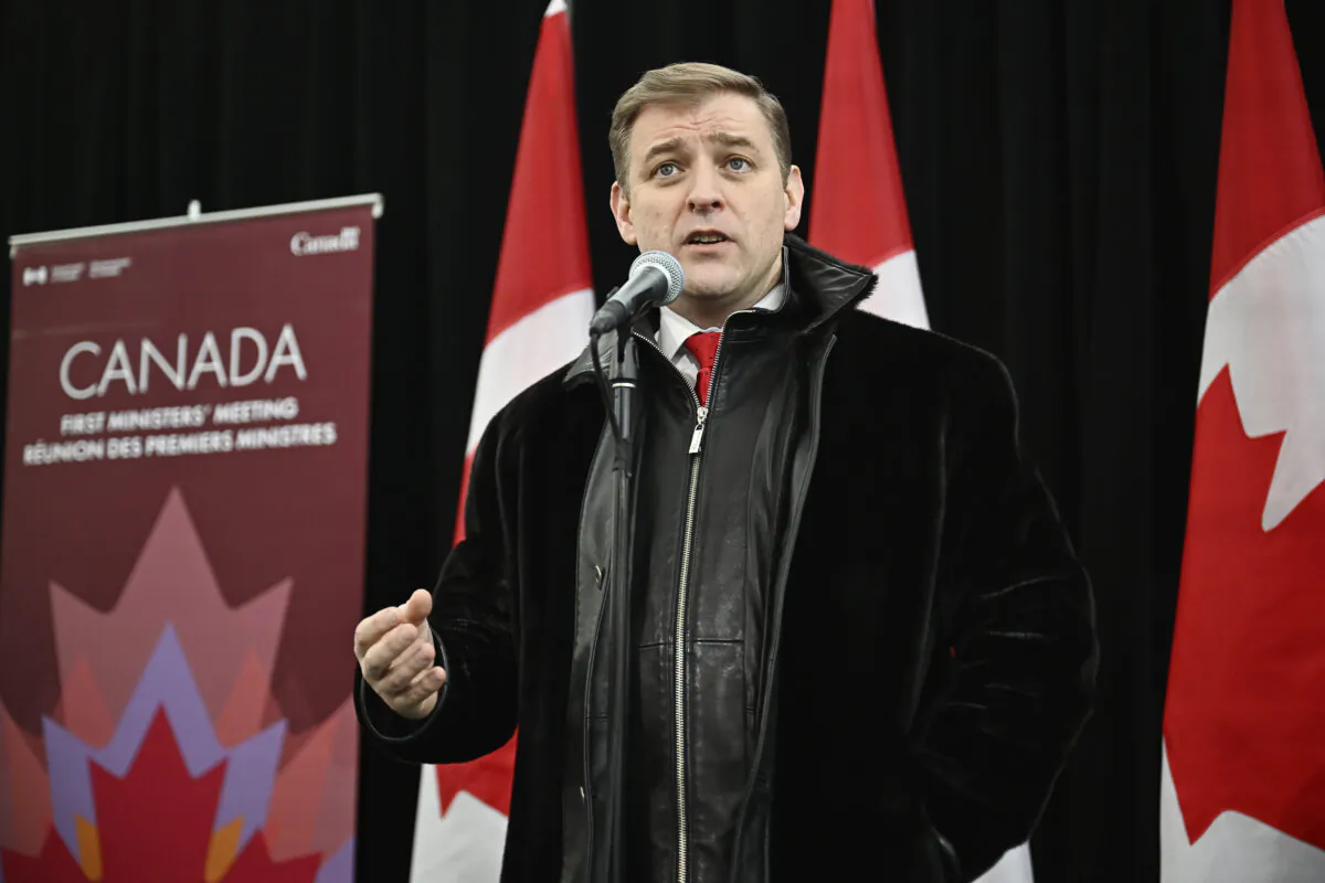Newfoundland and Labrador Premier Andrew Furey arrives for a first ministers meeting in Ottawa on Jan. 15, 2025. (The Canadian Press/Justin Tang)