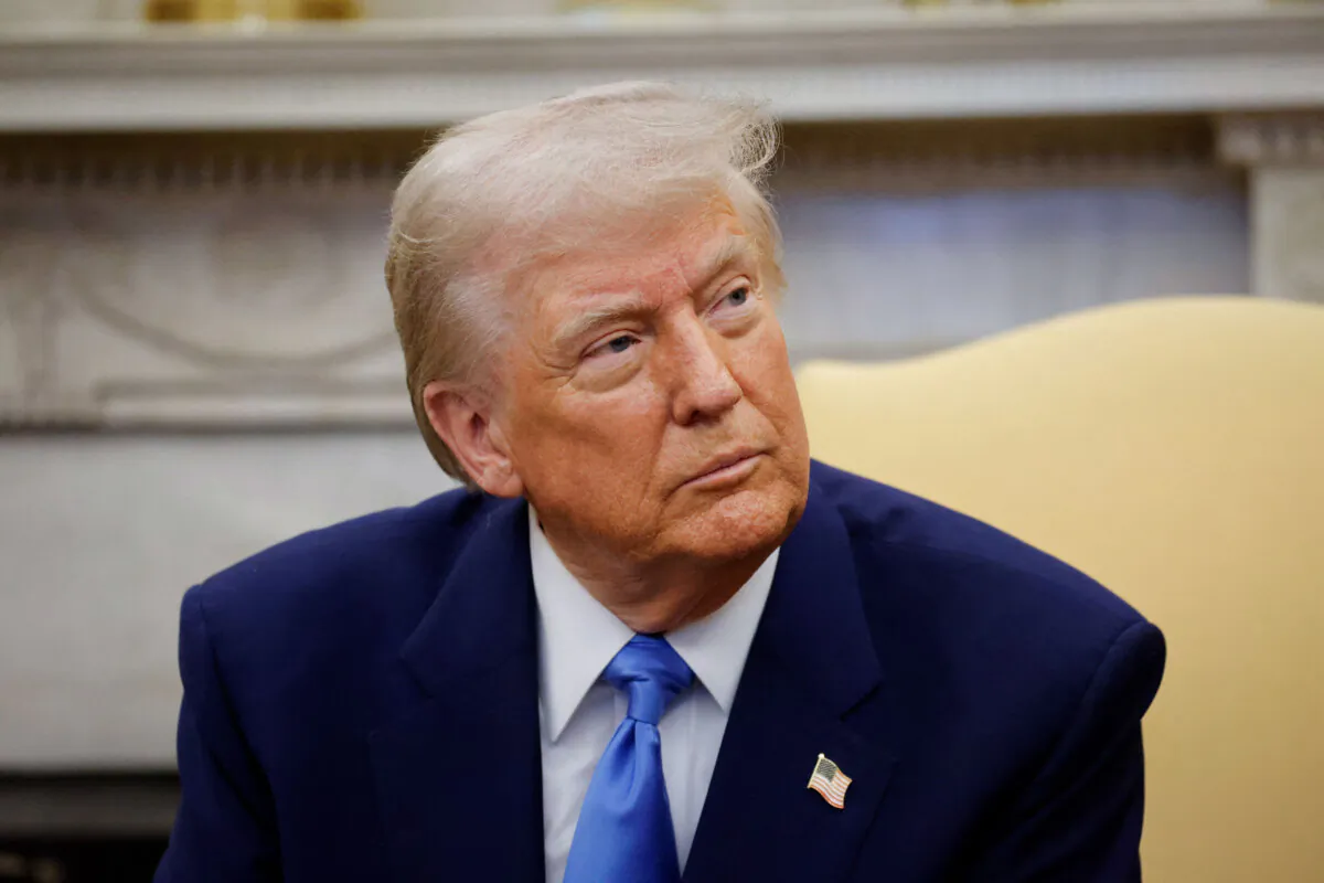 President Donald Trump in Washington on Feb. 24, 2025. (Ludovic Marin/Pool/AFP via Getty Images)