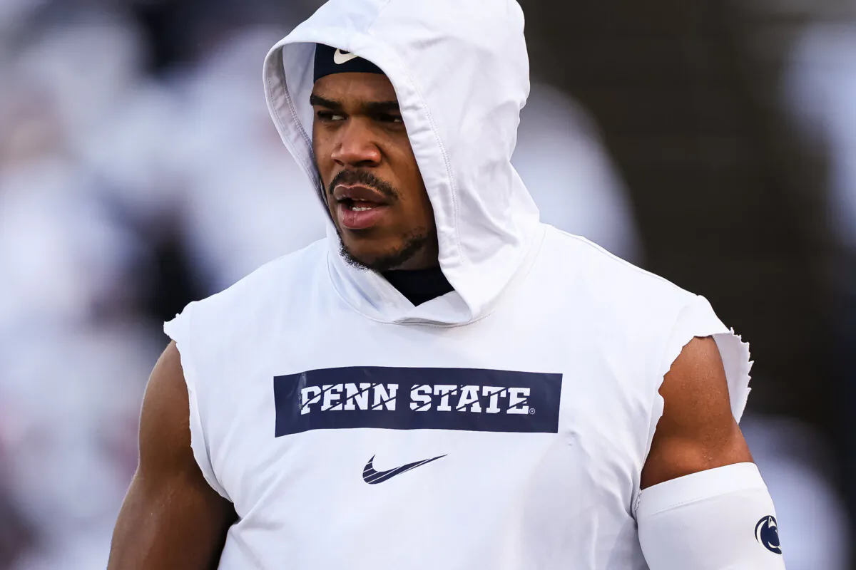 Abdul Carter of the Penn State Nittany Lions before a game against the Southern Methodist Mustangs at Beaver Stadium in State College, Pa., on Dec. 21, 2024. (Scott Taetsch/Getty Images)