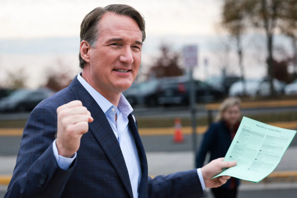 Virginia Gov. Glenn Youngkin in Bristow, Va., on Nov. 7, 2023. (Win McNamee/Getty Images)
