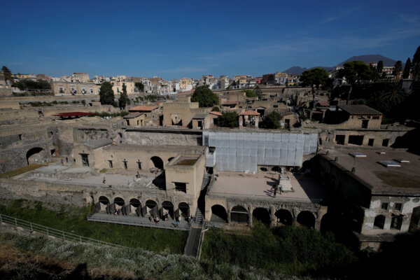 File Photo A General View Of The Ancient Archaeological Site Of Herculaneum