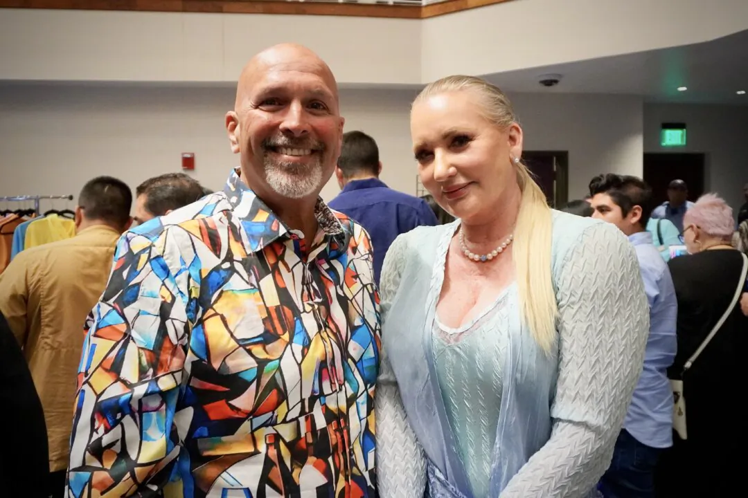 Rubin Hinojosa Jr. and Vicky Chrysler enjoyed Shen Yun's evening performance at the McAllen Performing Arts Center on March 1, 2025. (Sonia Wu/The Epoch Times)
