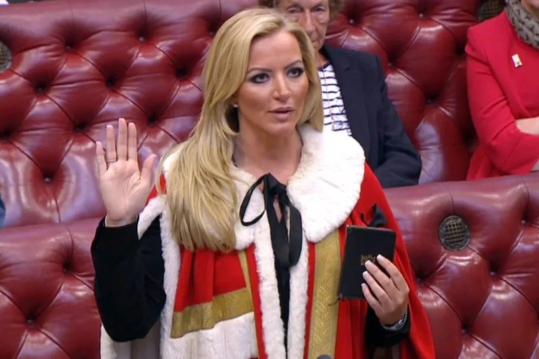 Baroness Michelle Mone is sworn in as a member of the House of Lords in an undated file photo. (PA)