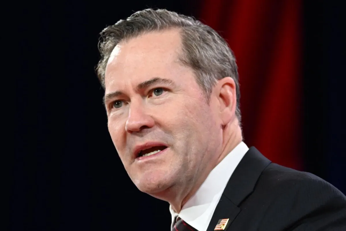 US National Security Advisor Mike Waltz speaks during the annual Conservative Political Action Conference (CPAC) in Oxon Hill, Maryland, on Feb. 21, 2025. (Alex Wroblewski/AFP/Getty Images)