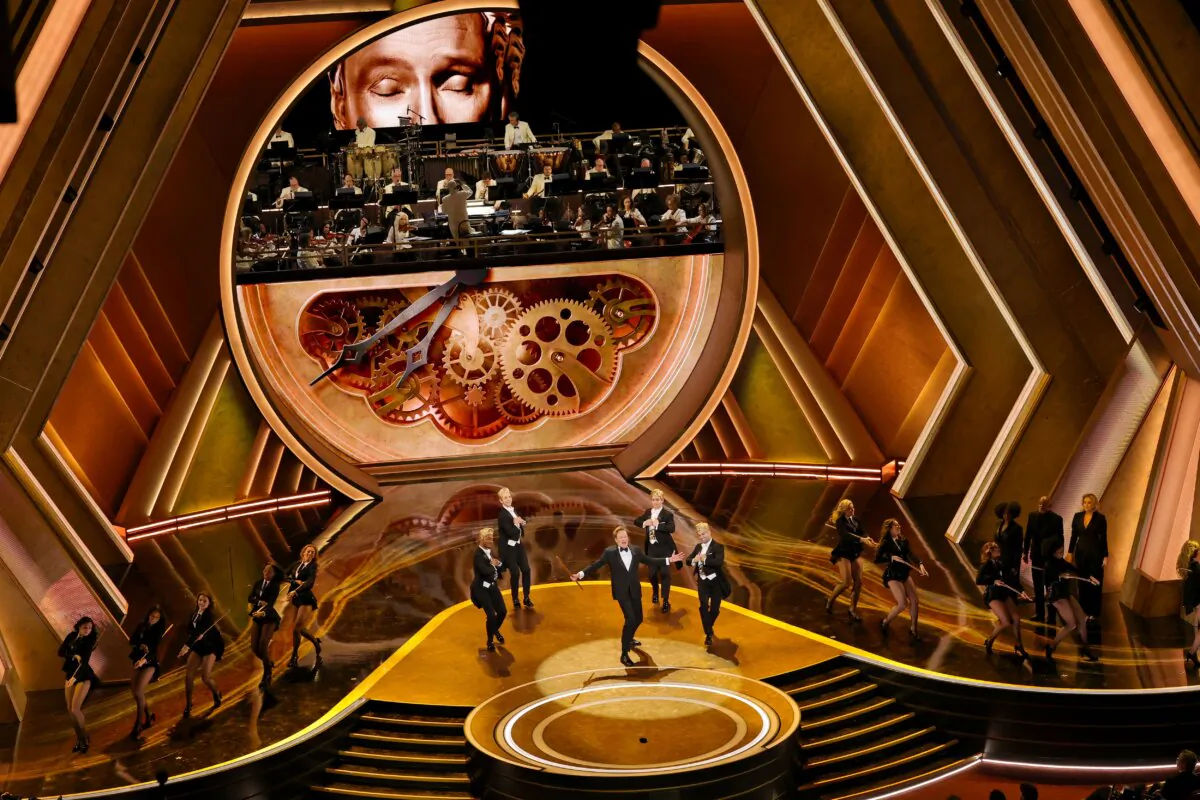 Host Conan O'Brien performs onstage during the 97th Annual Oscars at Dolby Theatre in Los Angeles on March 2, 2025. (Kevin Winter/Getty Images)