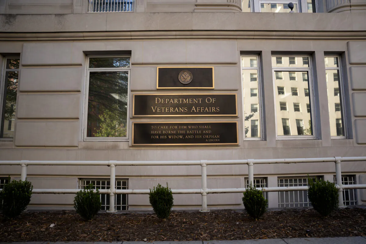 The U.S. Department of Veterans Affairs in Washington on Nov. 18, 2024. (Madalina Vasiliu/The Epoch Times)