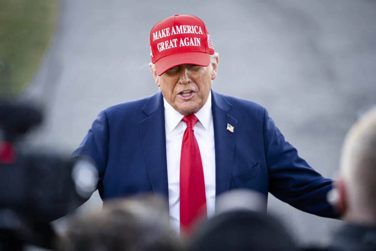President Donald Trump at the White House on Feb. 28, 2025. (Madalina Vasiliu/The Epoch Times)
