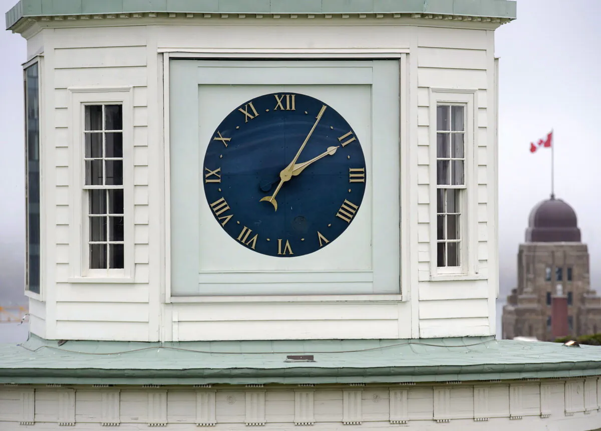 The Old Town Clock is seen in Halifax on Nov. 3, 2017. (The Canadian Press/Andrew Vaughan) 