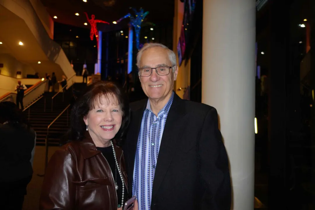 Michele and Denis Tremblay enjoyed Shen Yun's evening performance at the First Interstate Center for the Arts on March 8, 2025. (Frank Zhang/The Epoch Times)