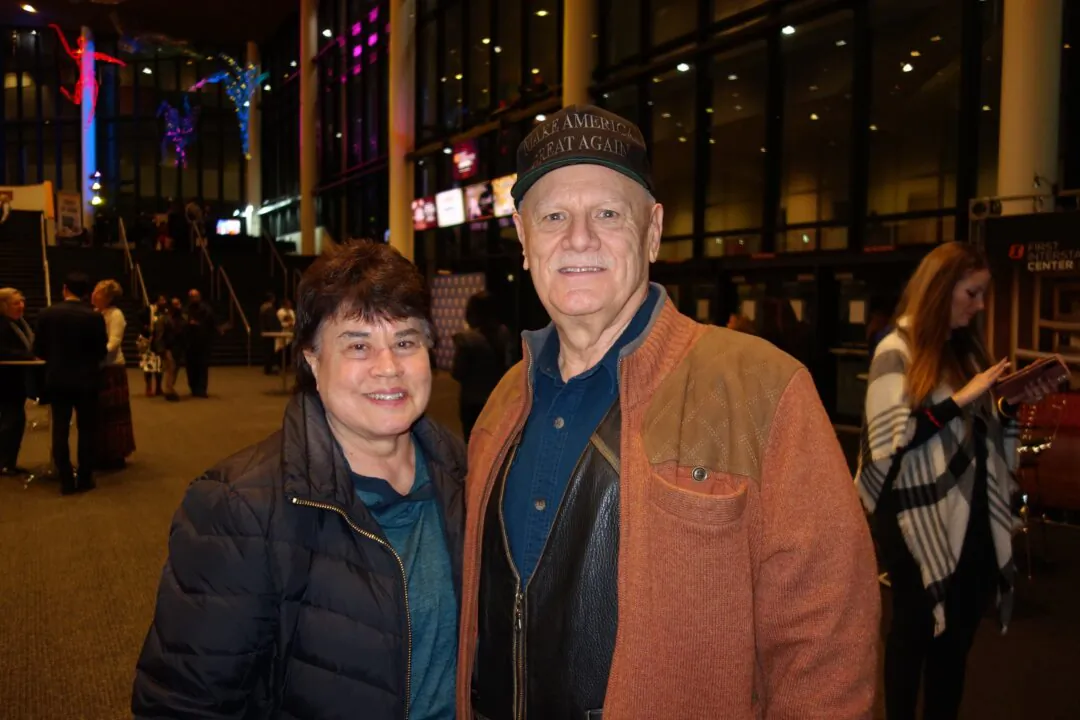 Jan and Ron Torres enjoyed Shen Yun's evening performance at the First Interstate Center for the Arts on March 8, 2025. (Lily Yu/The Epoch Times)
