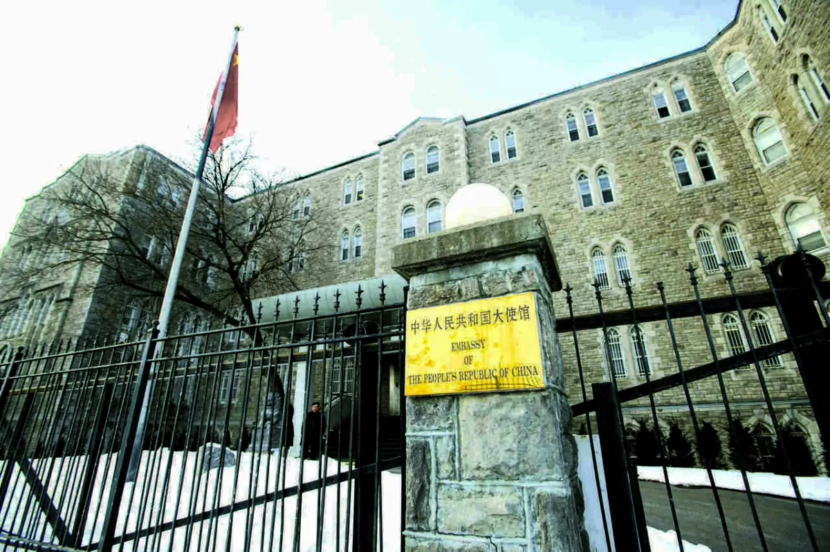The Embassy of the People's Republic of China in Ottawa is shown on Thursday, Jan. 17, 2019. (The Canadian Press/Sean Kilpatrick