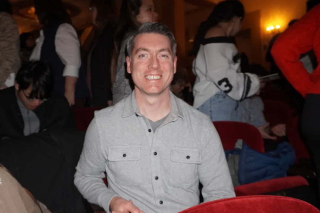 Robert Hill attended Shen Yun Performing Arts at the Palace Theatre in Stamford, Conn., on March 9, 2025. (Sally Sun/The Epoch Times)