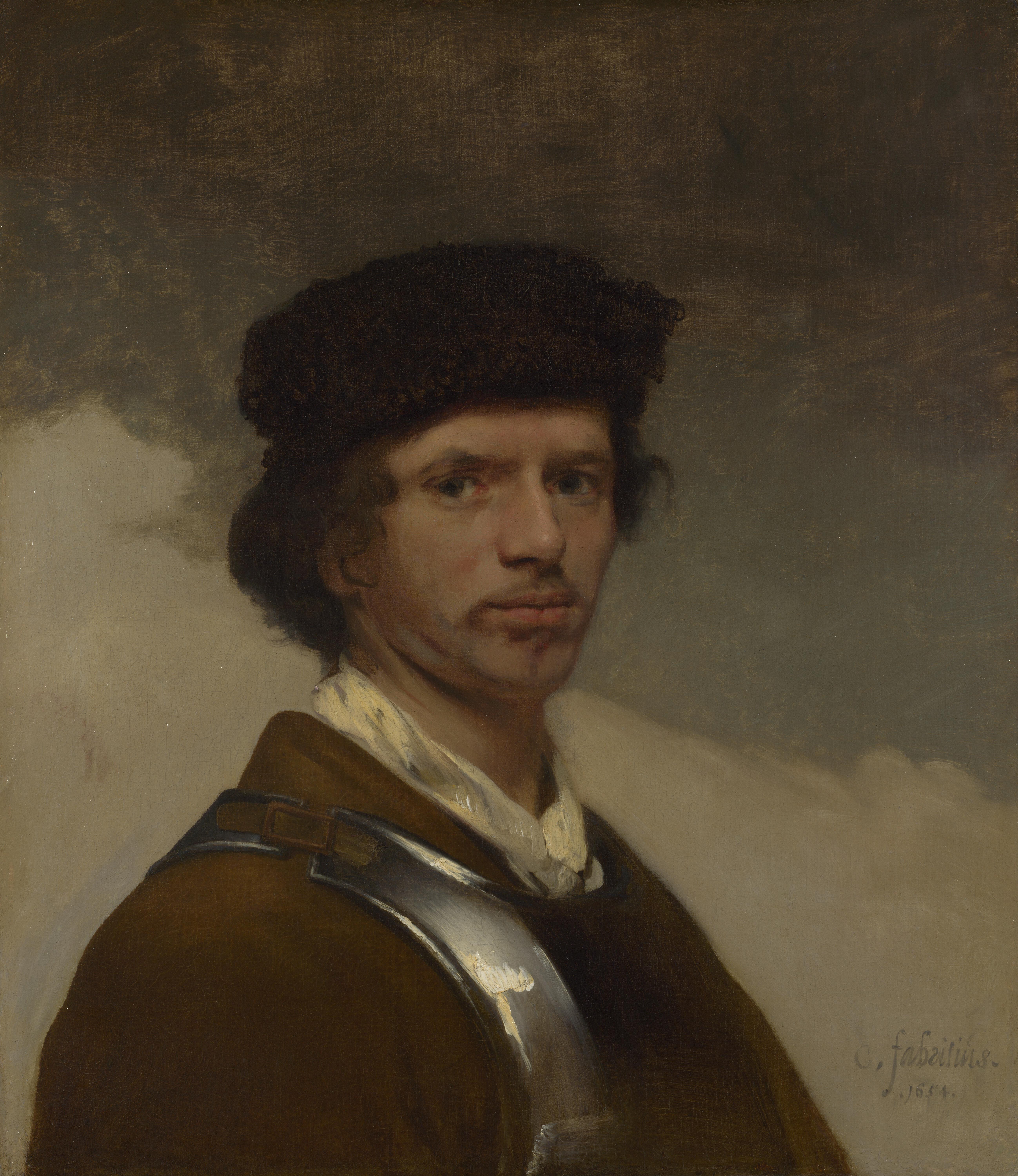 Carel Fabritius self portrait