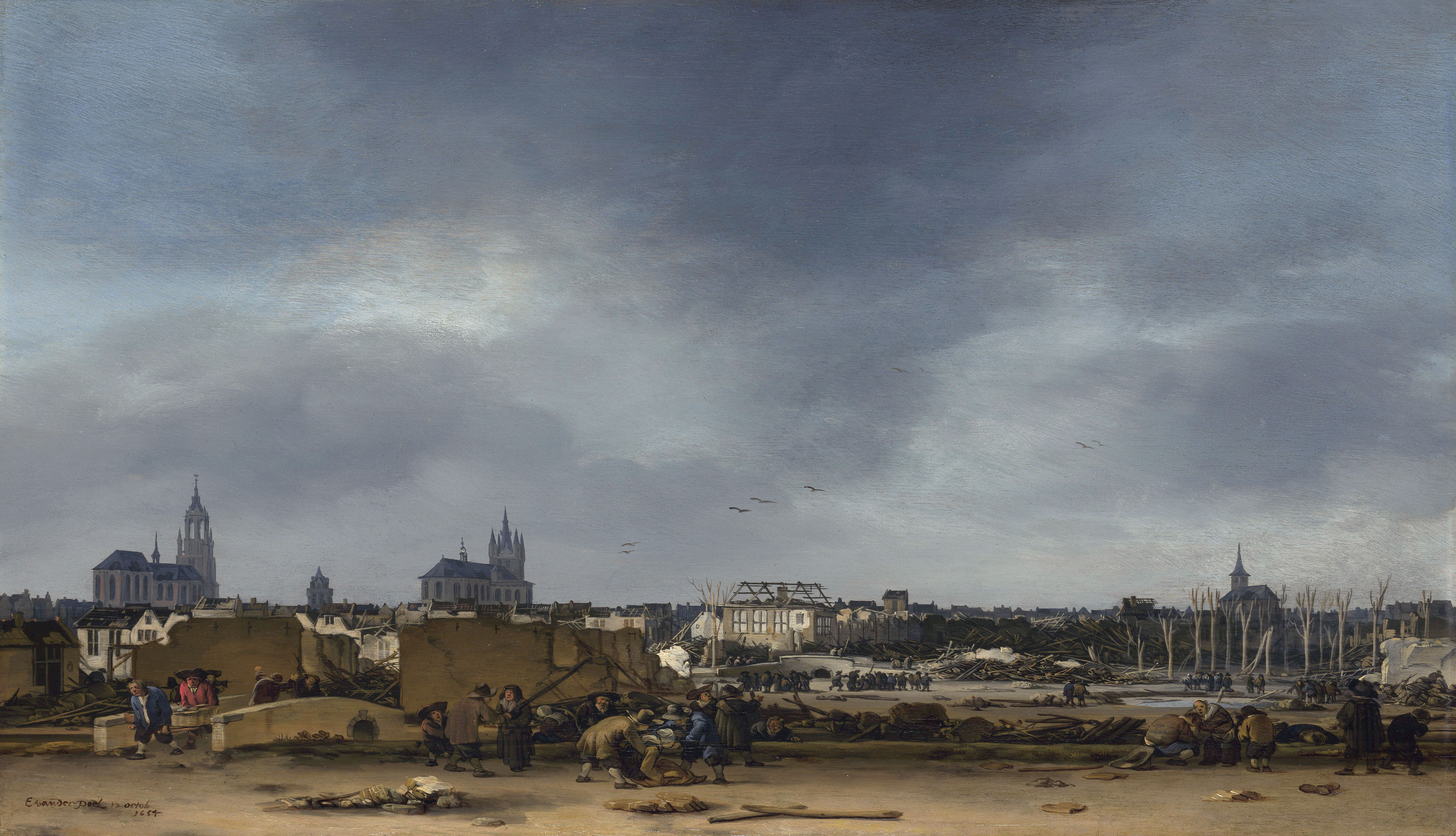 A View of Delft after the Explosion of 1654