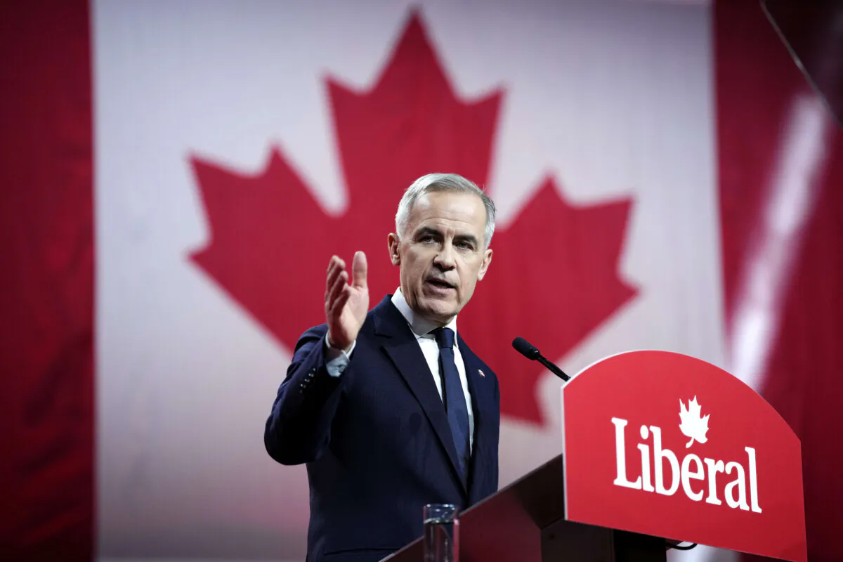New Liberal Party Leader Mark Carney speaks after being announced the winner of the Liberal leadership election at an event in Ottawa on March 9, 2025. (The Canadian Press/Justin Tang)