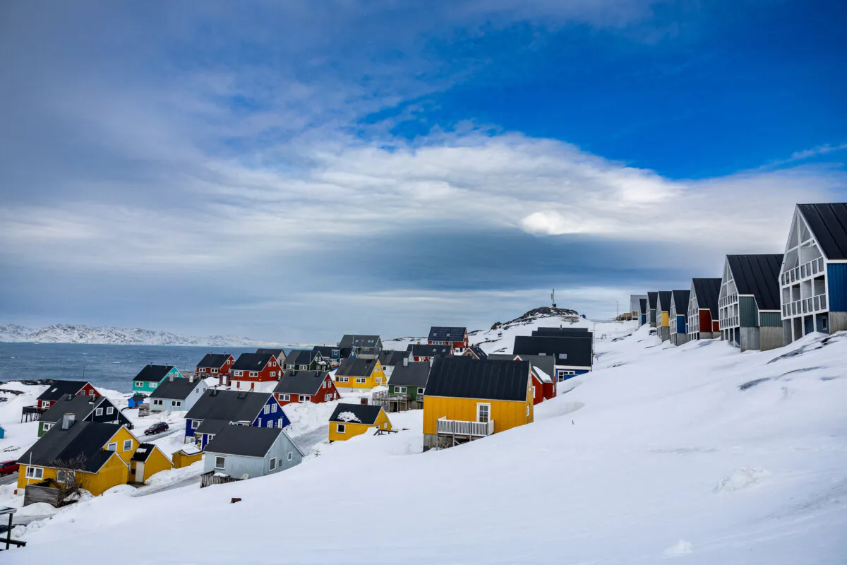 A general view of a residential area of Nuuk, Greenland, on the eve of Greenland, the autonomous Danish territory legislative elections, on March 10, 2025. (Odd Andersen/AFP via Getty Images)