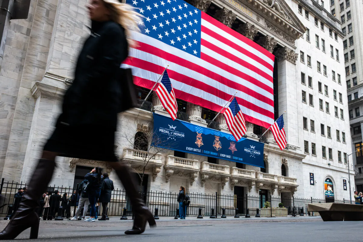 The New York Stock Exchange on Wall Street in New York City on March 5, 2025. (Spencer Platt/Getty Images)