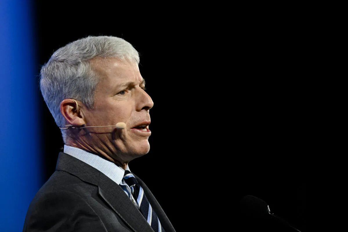 Secretary of Energy Chris Wright delivers a speech at S&P Global's
CERAweek energy conference in Houston, on March 10, 2025. (Ronaldo Schemidt/AFP via Getty Images)