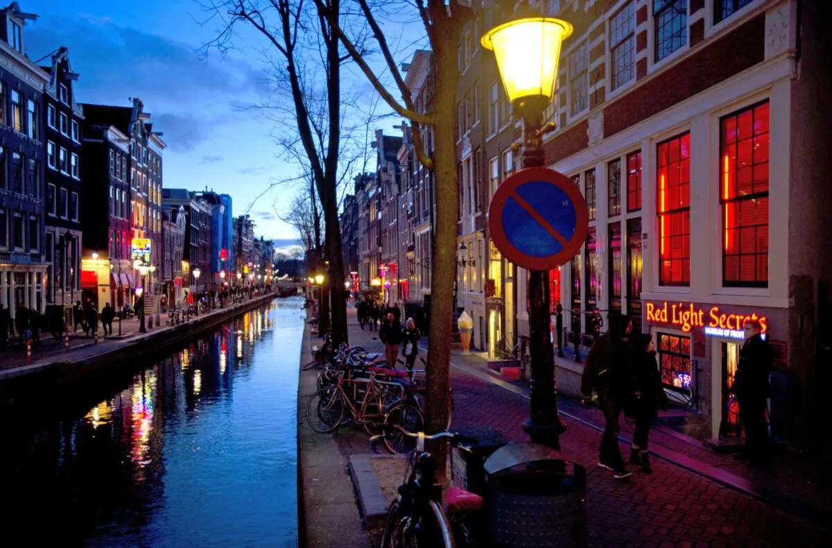 Amsterdam’s red-light district, in this file photo. (AP Photo/Evert Elzinga)