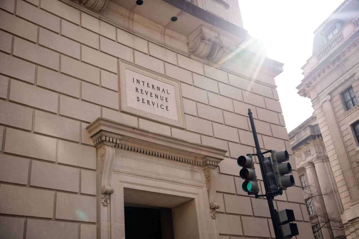 The Internal Revenue Service (IRS) in Washington on March 10, 2025. (Madalina Vasiliu/The Epoch Times)
