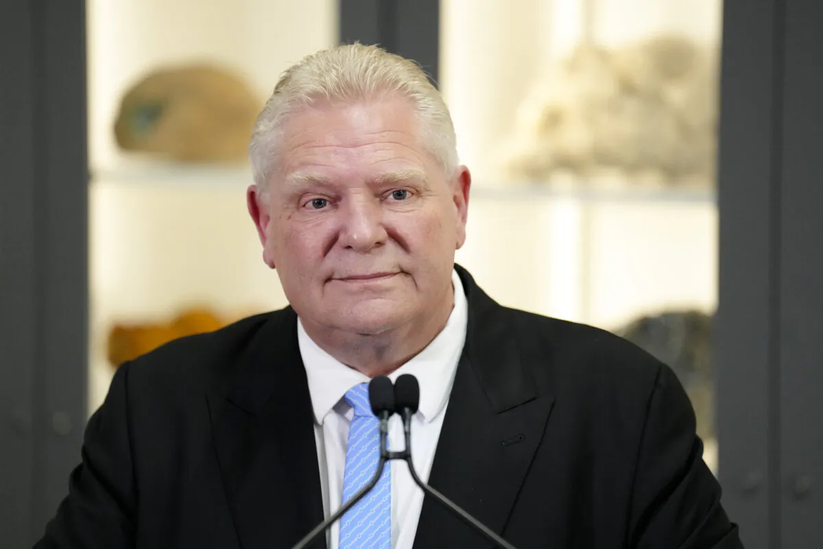 Ontario Premier Doug Ford speaks at an announcement in Toronto on Jan. 13, 2025. (The Canadian Press/Chris Young)
