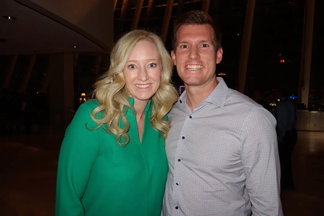 Krista and Cale Garverick enjoyed Shen Yun's evening performance at the Kauffman Center for the Performing Arts on March 12, 2025. (Lily Yu/The Epoch Times)