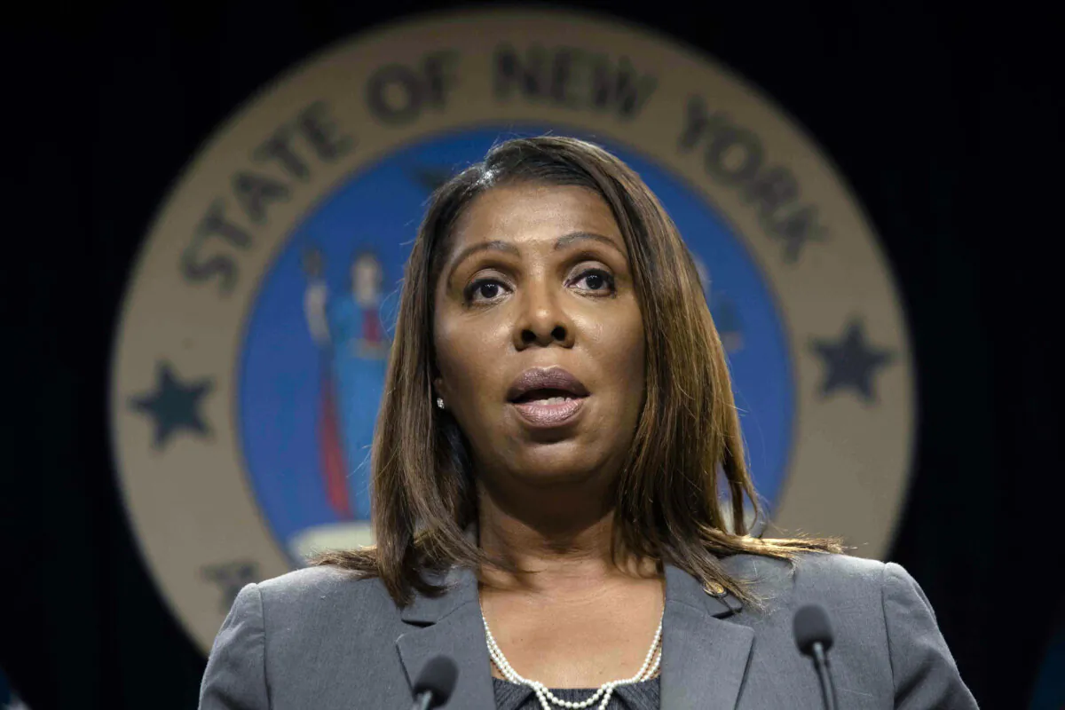 New York Attorney General Letitia James speaks during a news conference in New York on June 11, 2019. (Mary Altaffer/AP Photo)