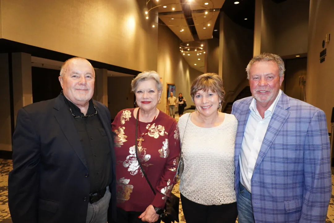 Marty and Rhonda Kilpatrick and Kathy Irvin at the Shen Yun Performing Arts performance at Von Braun Center Concert Hall on March 13, 2025. (Sonia Wu/The Epoch Times)