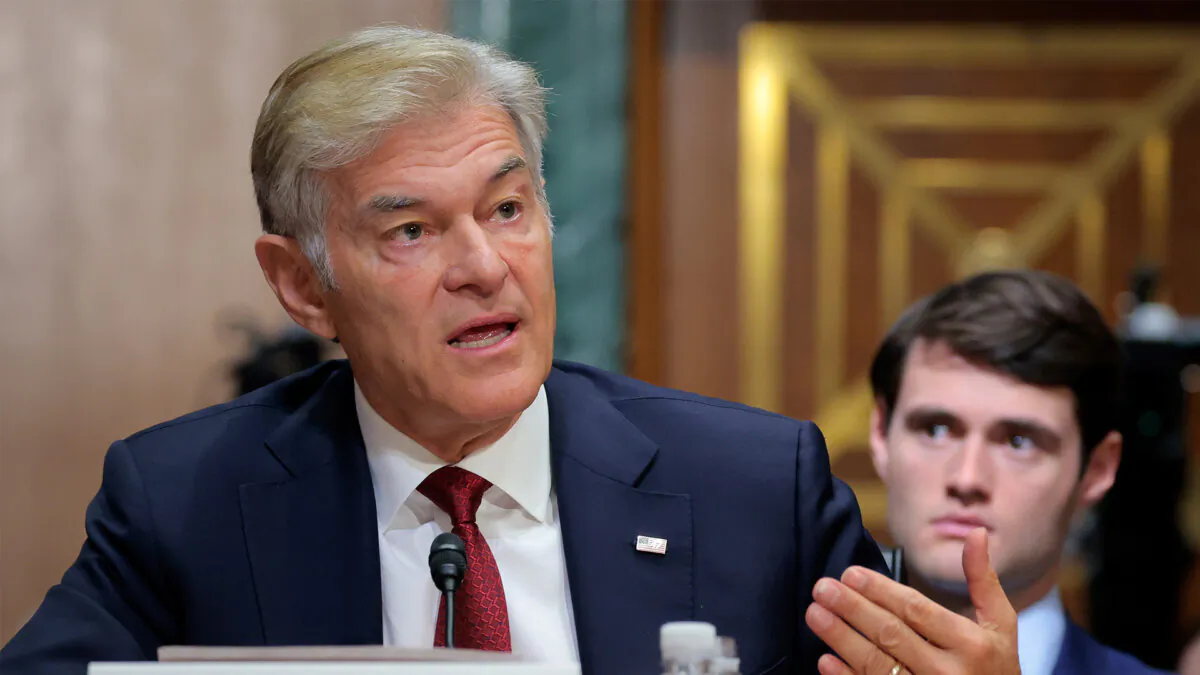 Dr. Mehmet Oz testifies during a confirmation hearing with the Senate Finance Committee in the Dirksen Senate Office Building in Washington on March 14, 2025. (Anna Moneymaker/Getty Images)