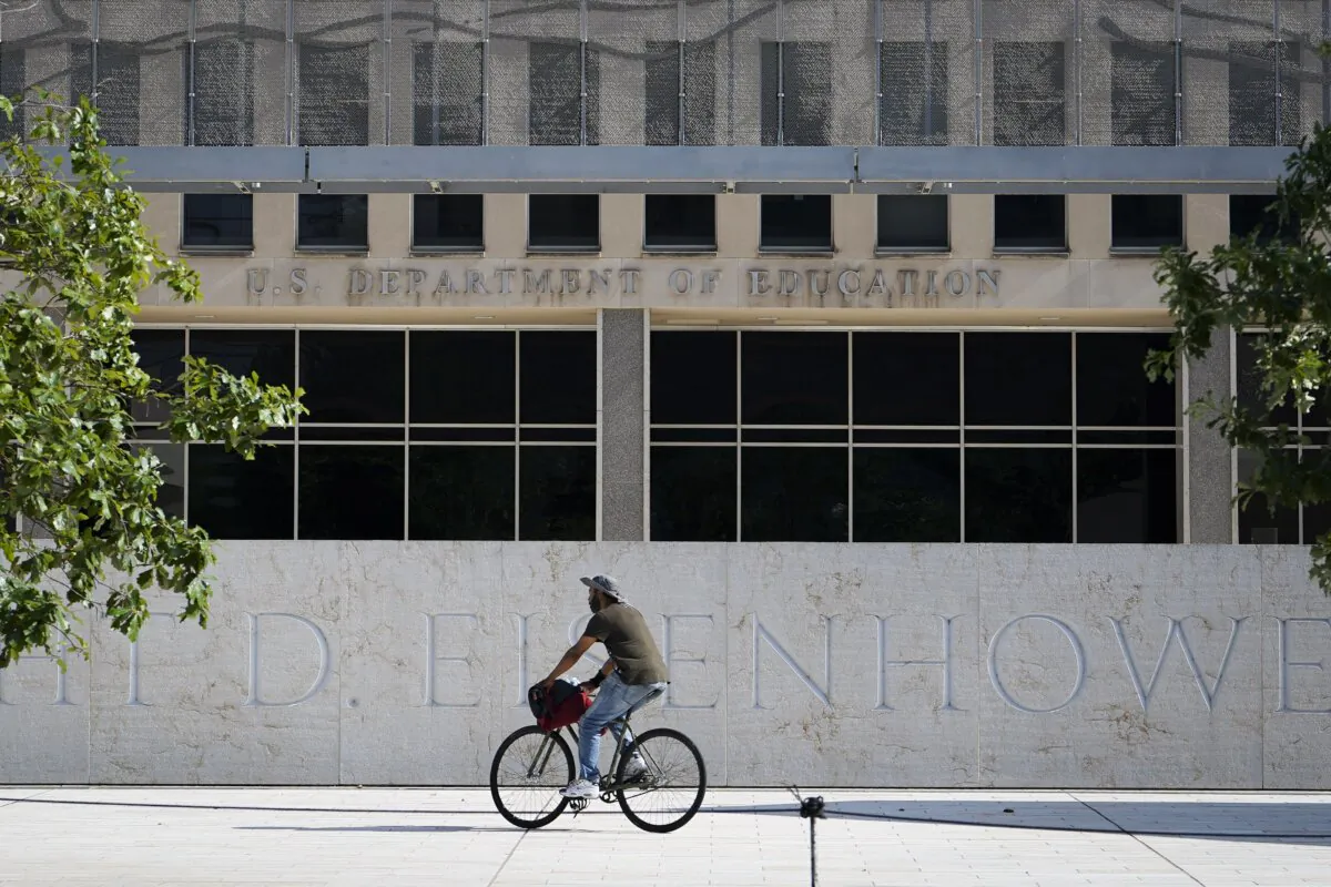 U.S. Department of Education building in Washington on July 6, 2023. (Madalina Vasiliu/The Epoch Times)