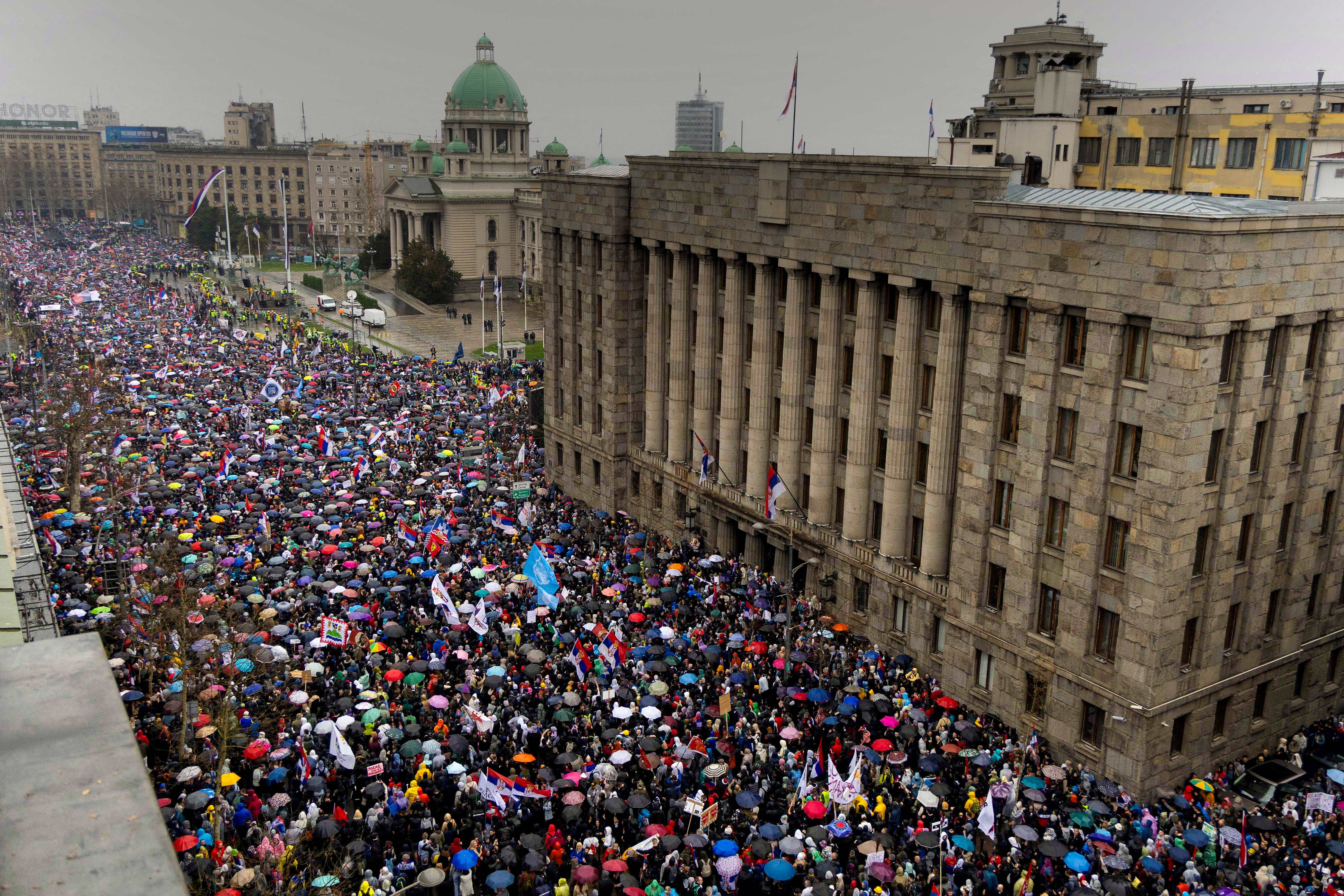 Day in Photos: Protests in Serbia, Missouri Tornado Aftermath, and Counting Monkeys in Sri Lanka