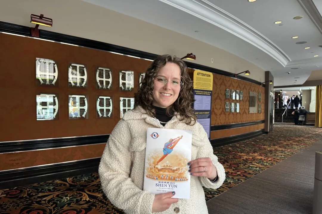 Jessie Mortillaro watched Shen Yun Performing Arts at The Hippodrome Theatre in Baltimore, Maryland on March 15, 2025. (Jenny Jing/The Epoch Times)