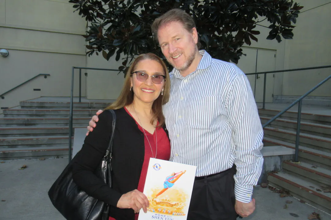 Imelda and Tage Woehl watched Shen Yun Performing Arts in Escondido, Calif., on March 15, 2024. (Linda Jiang/The Epoch Times)