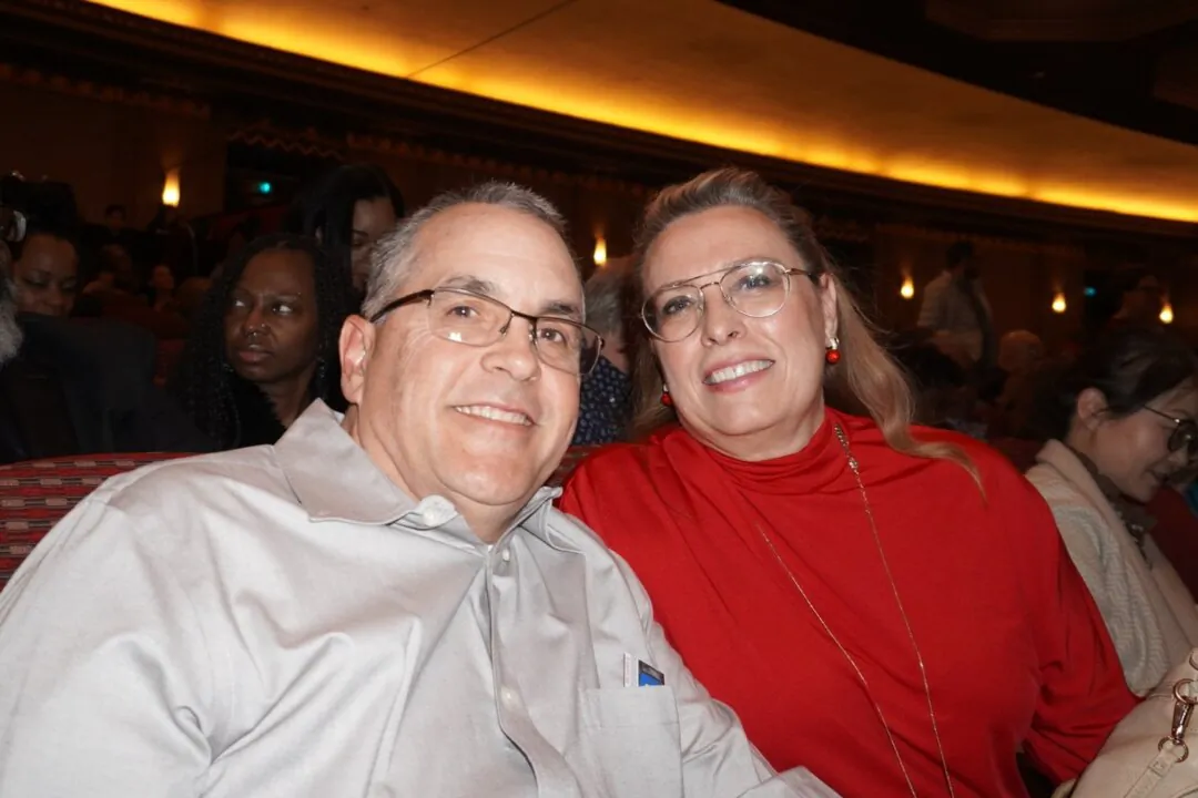 Dennis Brunelle and Micaela Letizia-Brunelle enjoyed Shen Yun at the Stifel Theatre in St. Louis, Missouri, on March 15, 2025. (Sherry Dong/The Epoch Times)