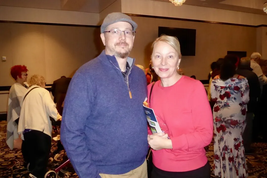 Gregory Wolodkewitsch and Crystal Avey enjoyed Shen Yun Performing Arts at the Hippodrome Theatre in Baltimore, Md., on March 15, 2025. (Frank Liang /The Epoch Times)