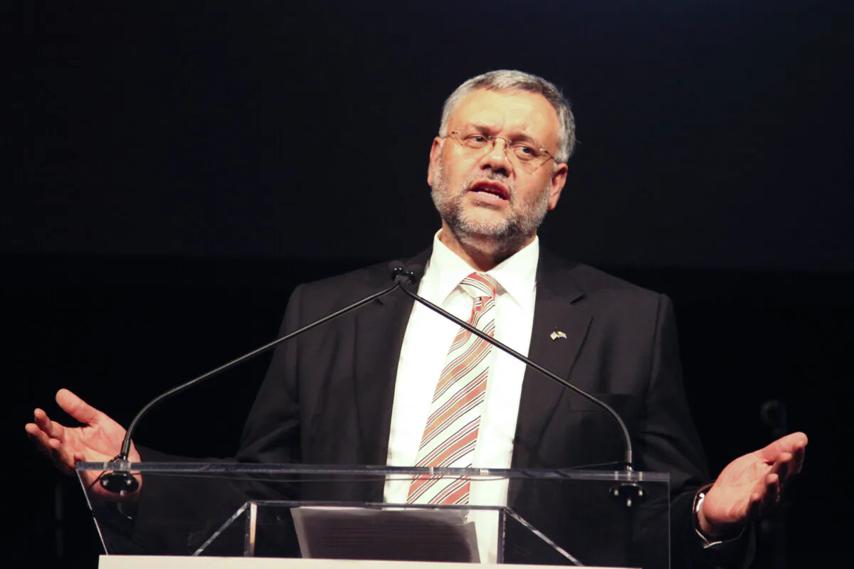 Ebrahim Rasool speaks onstage at the Shared Interest 19th Annual Awards Gala in New York on March 18, 2013. (Donald Bowers/Getty Images for Shared Interest)