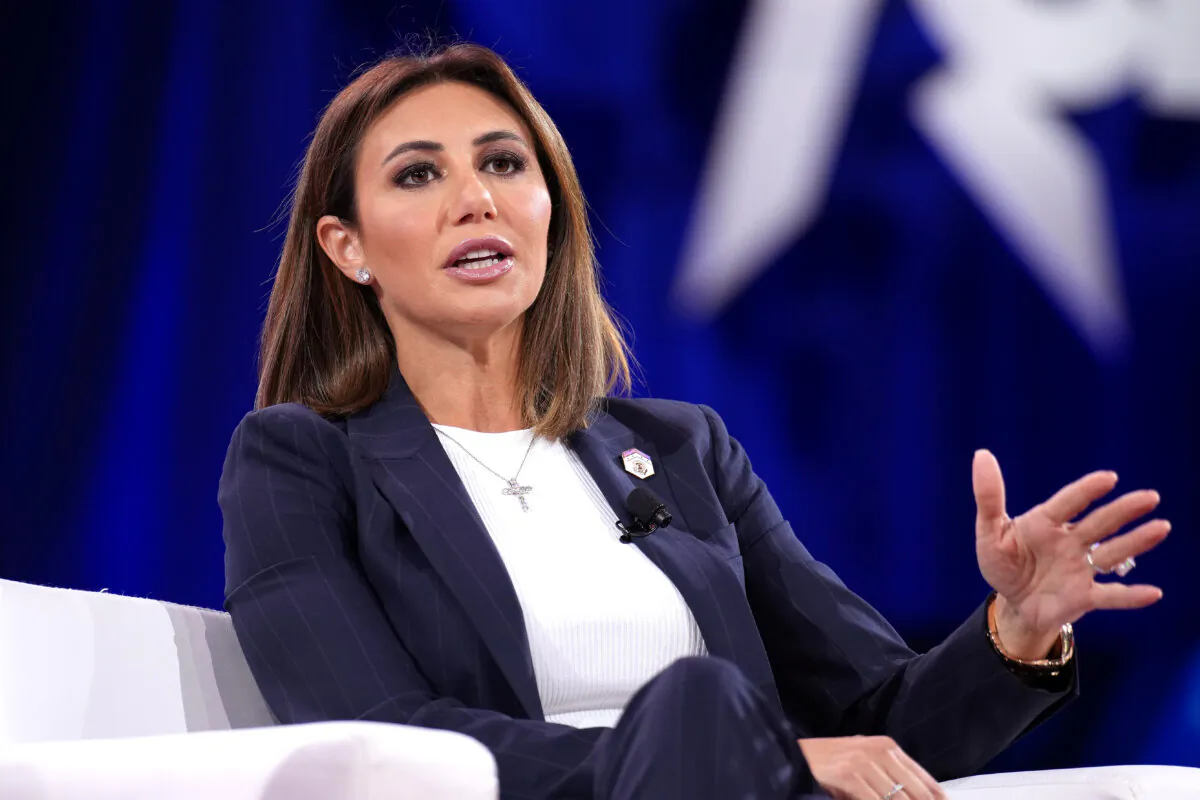 Alina Habba speaks during a panel discussion at the Conservative Political Action Conference at the Gaylord National Resort Hotel And Convention Center in Oxon Hill, Md., on Feb. 20, 2025. (Andrew Harnik/Getty Images)