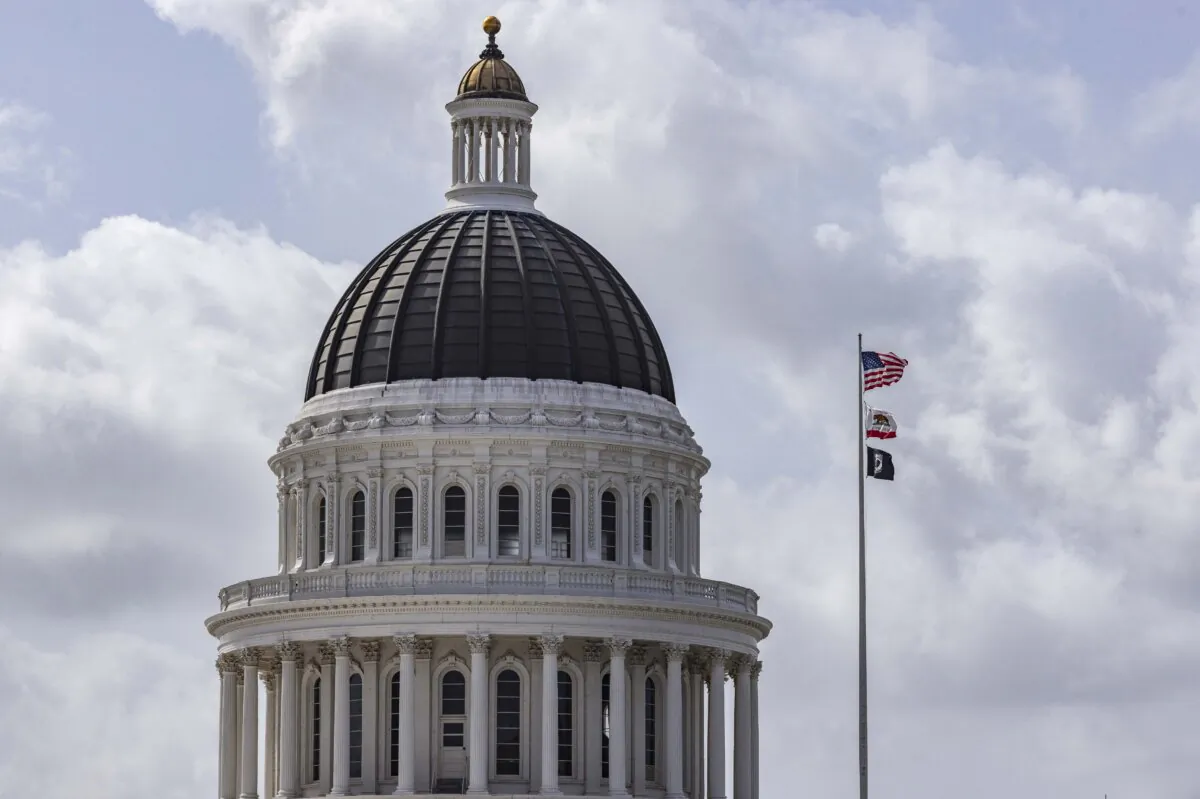 The California state capital building in Sacramento, Calif., on March 16, 2025. (John Fredricks/The Epoch Times)