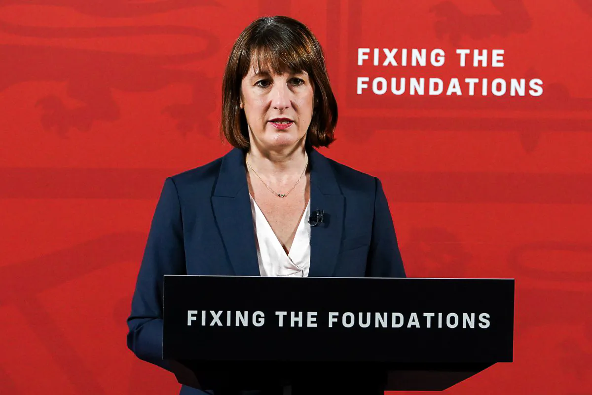 Chancellor of the Exchequer Rachel Reeves during a press conference following her statement to the House of Commons on the findings of the Treasury audit into the state of the public finances in London, on July 29, 2024. (Lucy North/PA Wire)