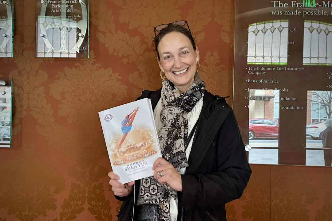 Roberta Sola enjoyed Shen Yun Performing Arts at The Hippodrome Theatre in Baltimore, Md., on March 16, 2025. (Jenny Jing/The Epoch Times)