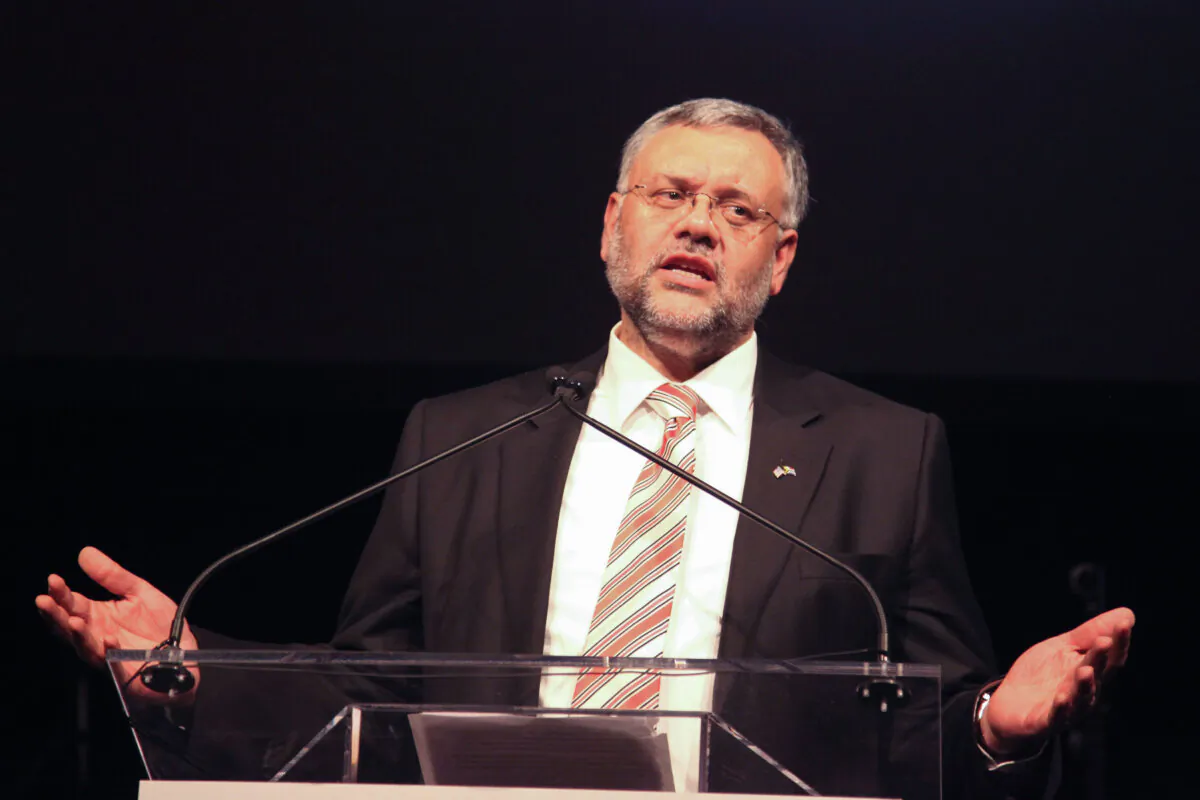 Ebrahim Rasool speaks onstage at the Shared Interest 19th Annual Awards Gala in New York on March 18, 2013. (Donald Bowers/Getty Images for Shared Interest)